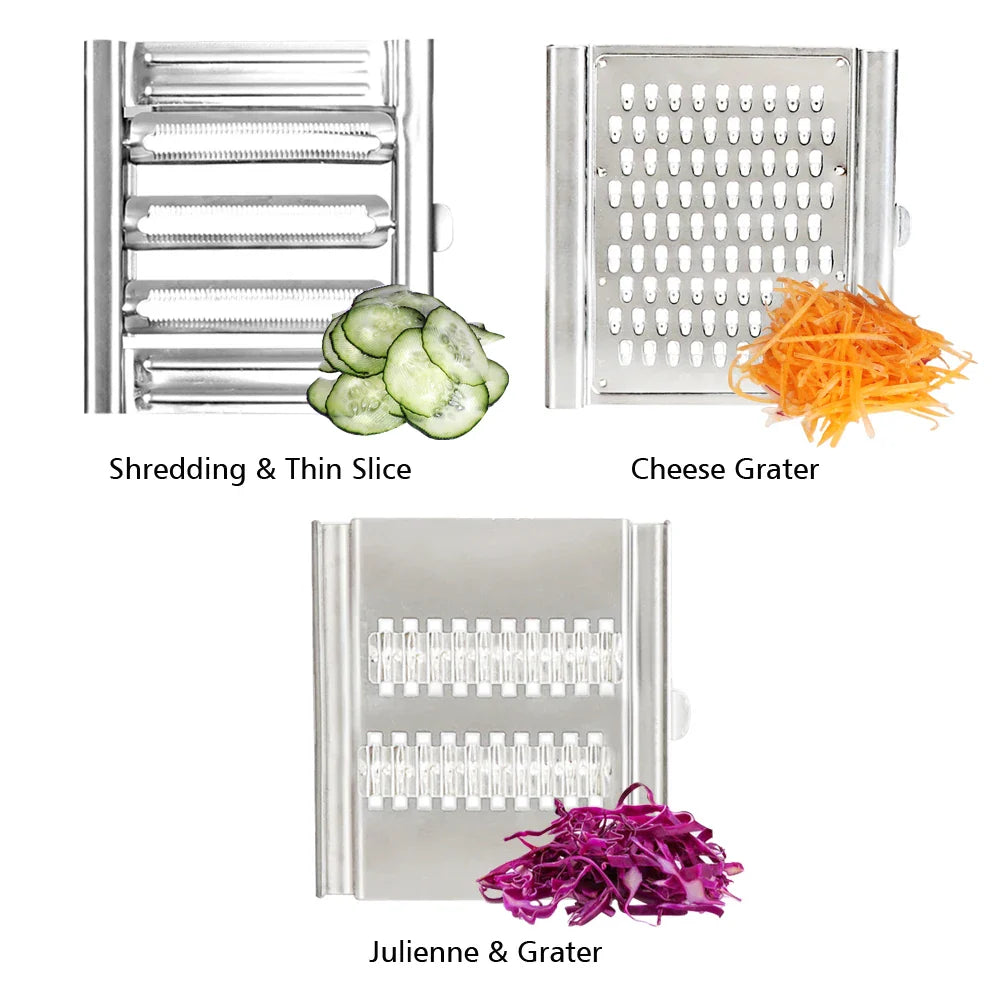 Shredder Cutter Stainless Steel Grater Portable Manual Vegetable Slicer Easy Clean Grater Multi Purpose Home Kitchen