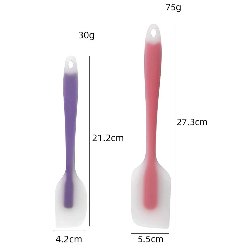 Silicone Cake Scraper Translucent Non-Stick Cake Cream Spatula Kitchen Cooking Pastry Scraper Mold Brush Tool Baking