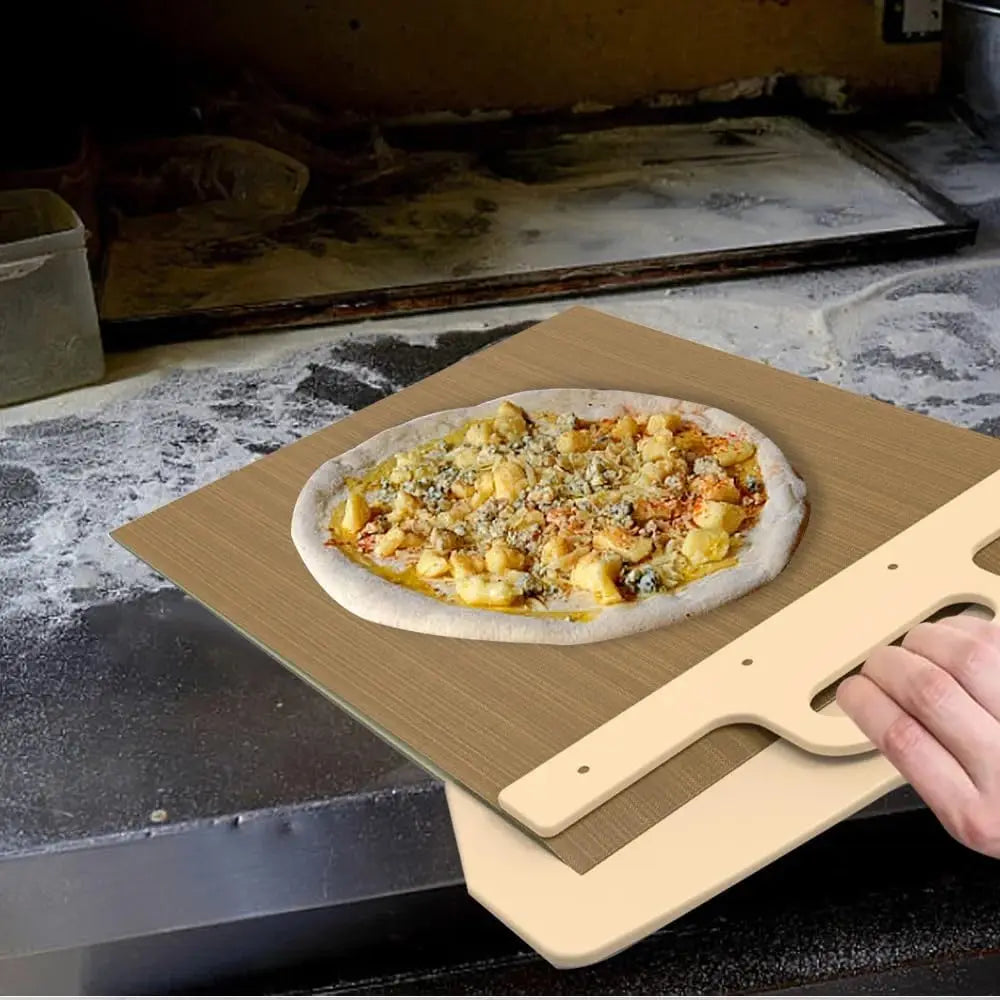 Sliding Pizza Peel Shovel Storage Board Pala Pizza Scorrevole Wooden Handle Transfer Pizza Spatula Bread Kitchen Baking