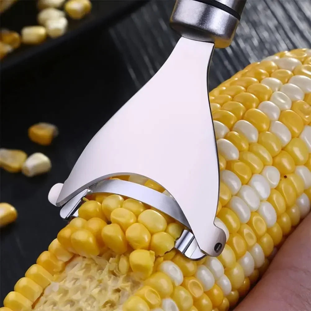 Stainless Steel Corn Peeler Serrated Corn Stripper Peelers Cob Shaver Planer Thresher Cutter Kitchen Fruit Vegetable