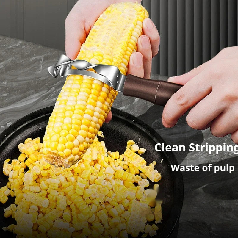 Stainless Steel Corn Peeler Corn Stripper Peelers Cob Shaver Planer Thresher handled corn knife Kitchen Fruit Vegetable