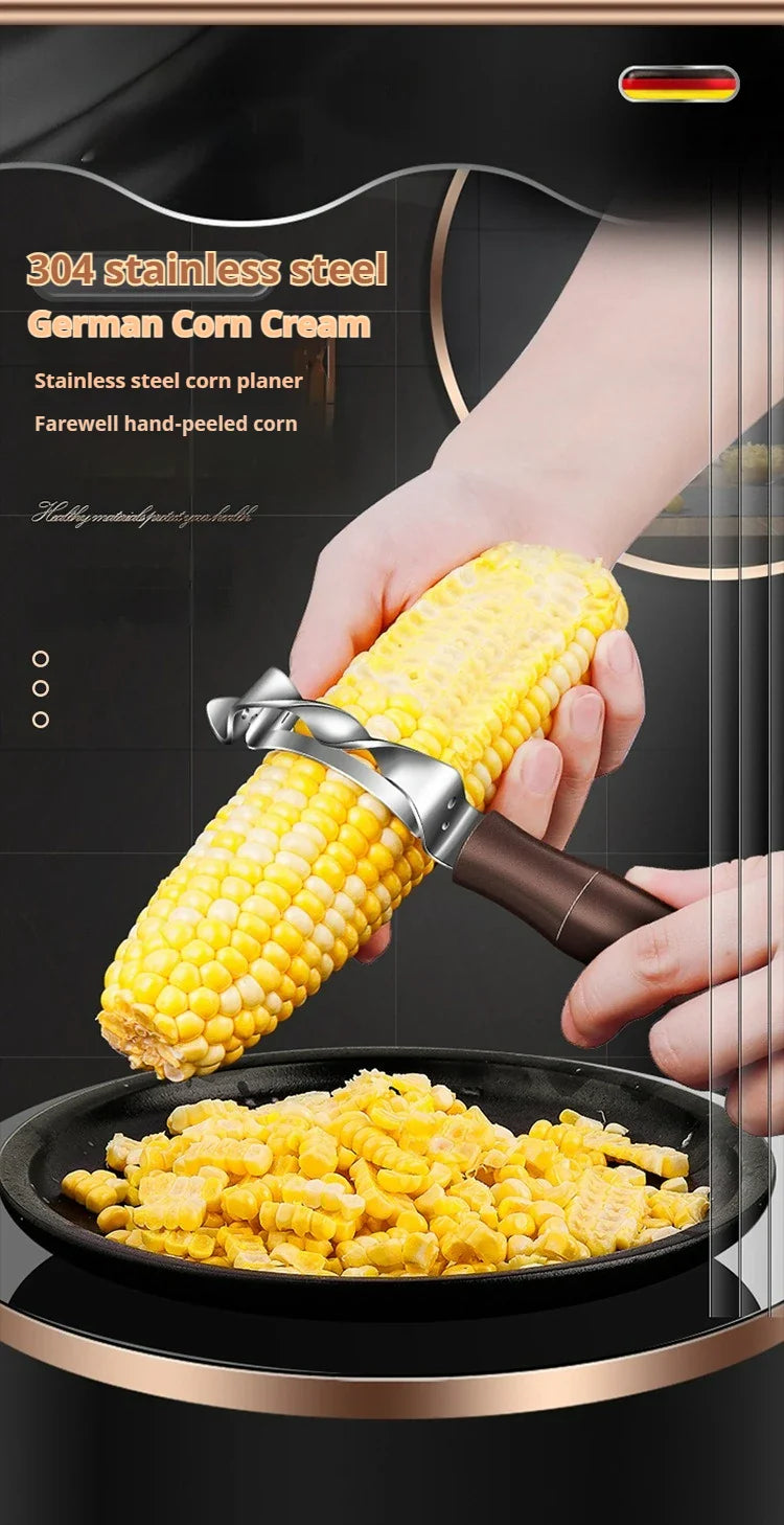 Stainless Steel Corn Peeler Corn Stripper Peelers Cob Shaver Planer Thresher handled corn knife Kitchen Fruit Vegetable