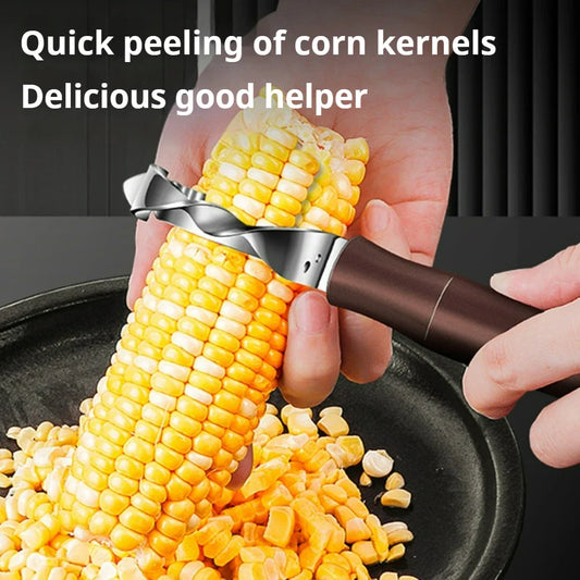 Stainless Steel Corn Peeler Corn Stripper Peelers Cob Shaver Planer Thresher handled corn knife Kitchen Fruit Vegetable