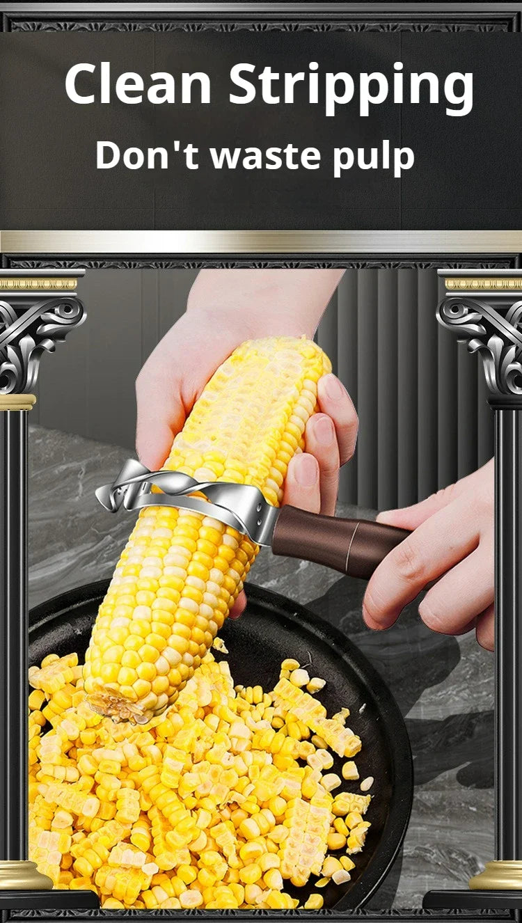 Stainless Steel Corn Peeler Corn Stripper Peelers Cob Shaver Planer Thresher handled corn knife Kitchen Fruit Vegetable