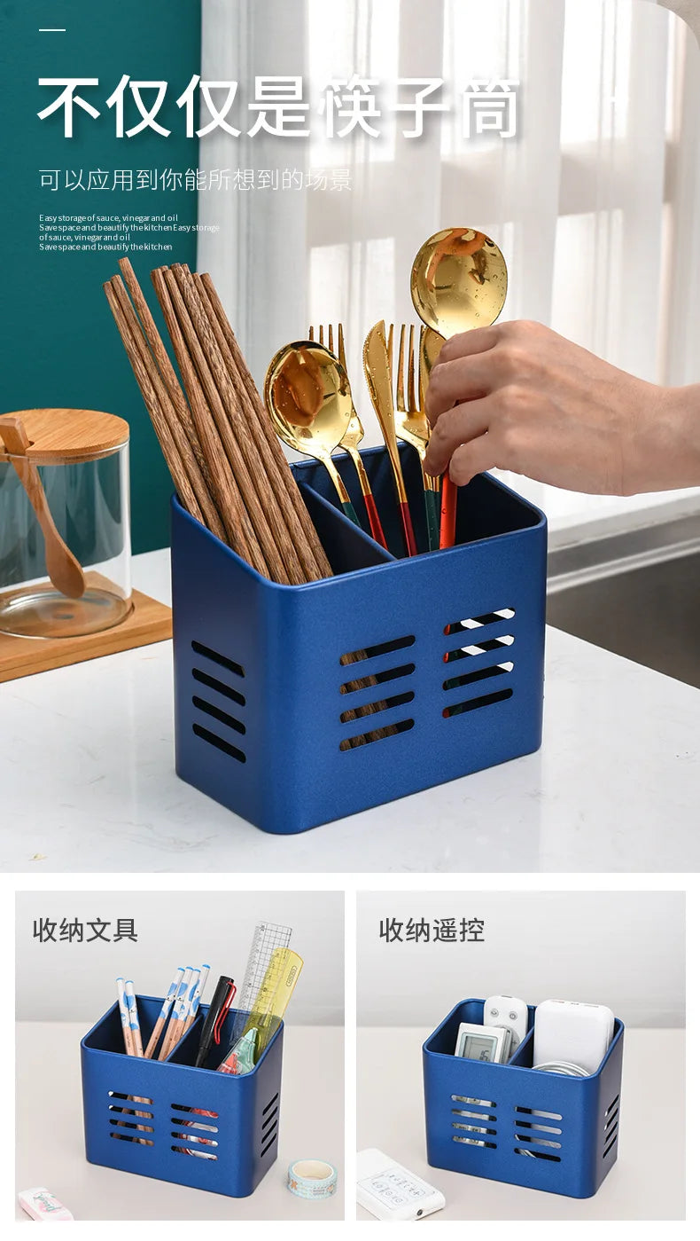 Stainless Steel Cutlery Drainer Vertical Dishes Holder Chopsticks Drain Storage Basket Tableware Organizer Shelves