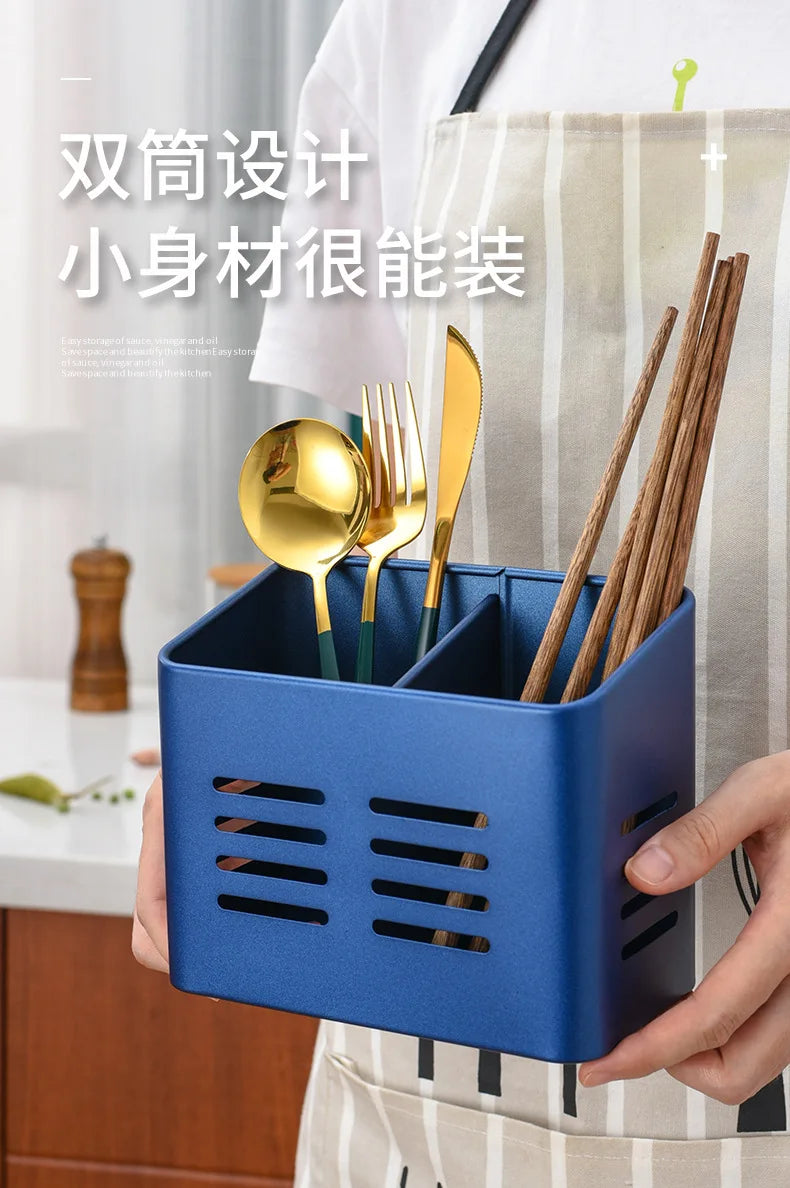 Stainless Steel Cutlery Drainer Vertical Dishes Holder Chopsticks Drain Storage Basket Tableware Organizer Shelves