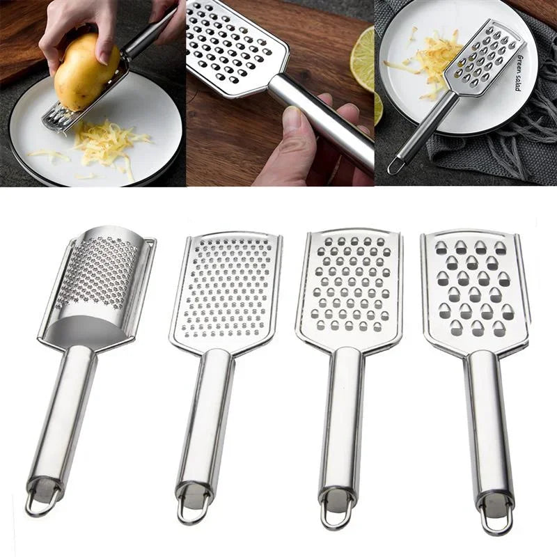 Stainless Steel Handheld Cheeses Grater Multi-Purpose Kitchen Food Graters for CheeseChocolate Butter Fruit Vegetable