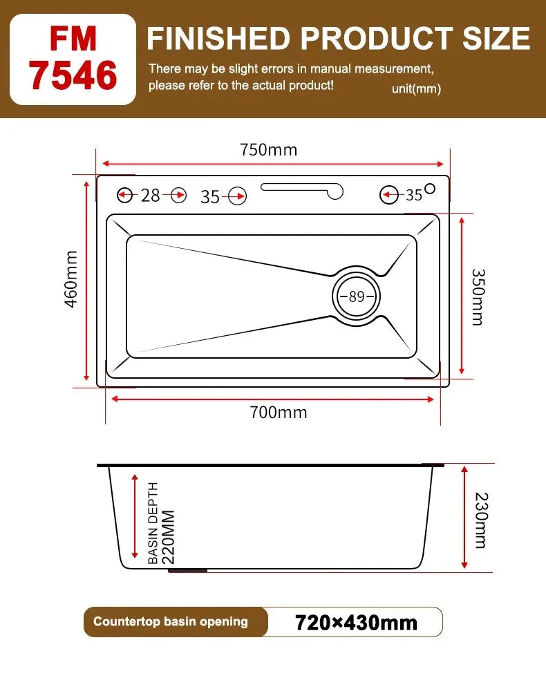 Stainless Steel Kitchen Sink with Trash Can Embossed Wash Basin with Waterfall Faucet Digital Display Large Single Solt