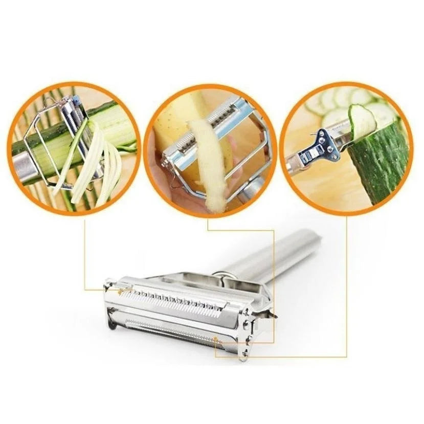 Stainless Steel Peeler Fruit Vegetable Multifunction Grater JuliennePeelers Slice Melon Potato Carrot Cucumber Home