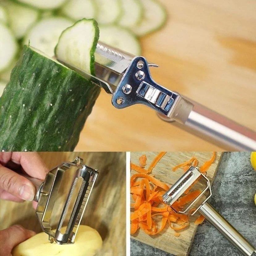 Stainless Steel Peeler Fruit Vegetable Multifunction Grater JuliennePeelers Slice Melon Potato Carrot Cucumber Home