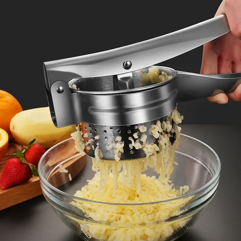 Stainless Steel Potato Ricer Masher Fruit Vegetable Press Juicer Crusher Squeezer Household for Kitchen Gadgets Cooking