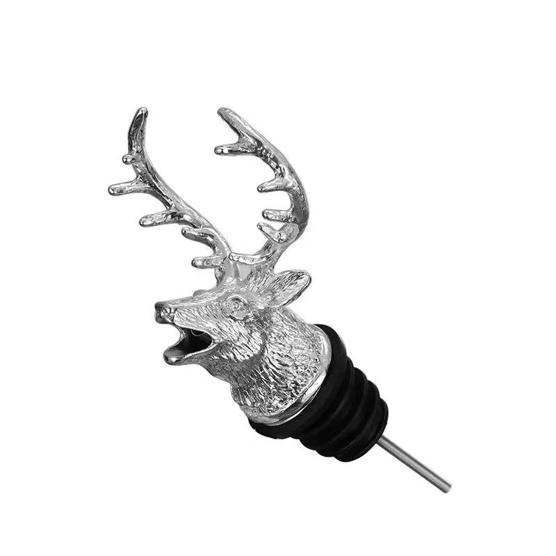 Stainless Steel Red Wine Stopper for Champagne Bottle Deer Beverage Cork Vacuum Seal Wedding Kitchen Tools Bar Decor