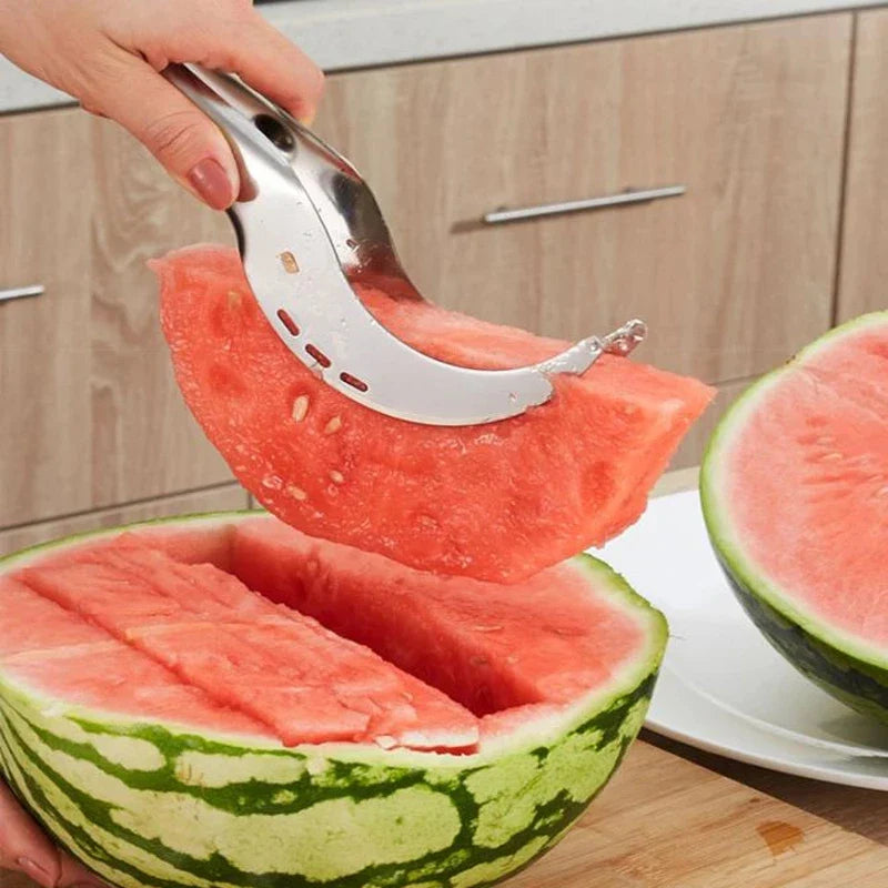 Stainless Steel Windmill Watermelon Cutter Artifact Salad Fruit Slicer Cutter Tool Watermelon Digger Kitchen