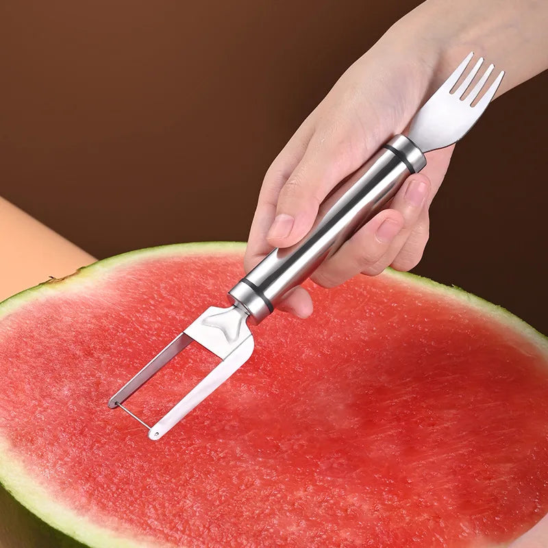 Stainless Steel Windmill Watermelon Cutter Artifact Salad Fruit Slicer Cutter Tool Watermelon Digger Kitchen