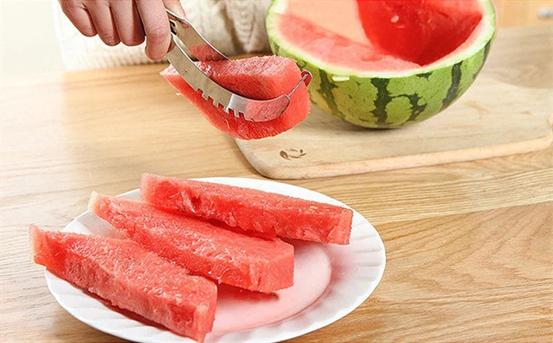 Stainless Steel Windmill Watermelon Cutter Artifact Salad Fruit Slicer Cutter Tool Watermelon Digger Kitchen