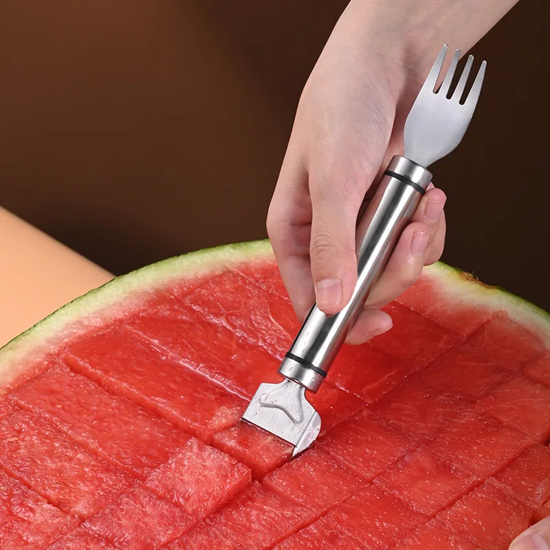 Stainless Steel Windmill Watermelon Cutter Artifact Salad Fruit Slicer Cutter Tool Watermelon Digger Kitchen