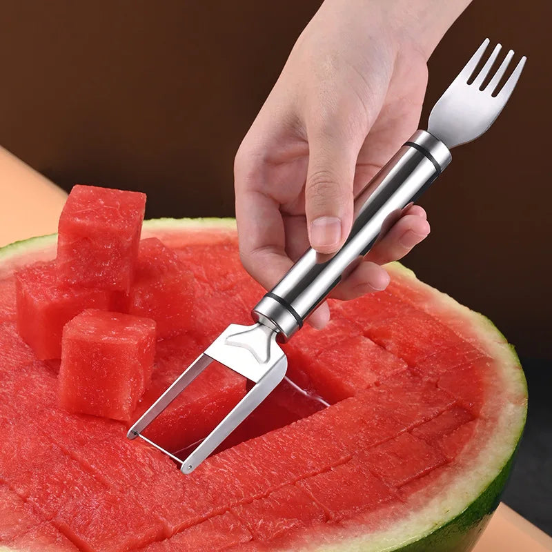 Stainless Steel Windmill Watermelon Cutter Artifact Salad Fruit Slicer Cutter Tool Watermelon Digger Kitchen