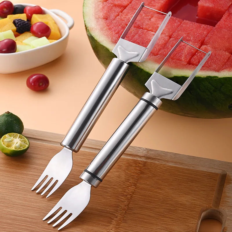 Stainless Steel Windmill Watermelon Cutter Artifact Salad Fruit Slicer Cutter Tool Watermelon Digger Kitchen