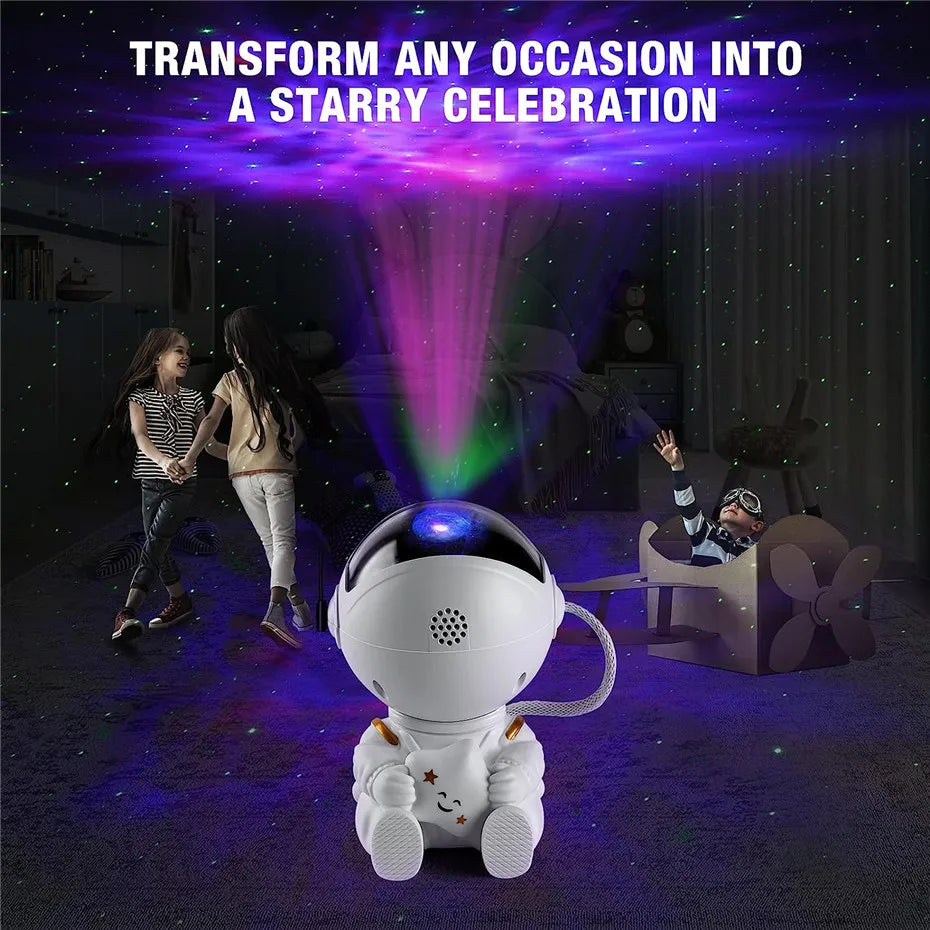 Star Projector Galaxy Night Light Astronaut Space Projector Starry Nebula Ceiling LED Lamp for Bedroom Home Decorative