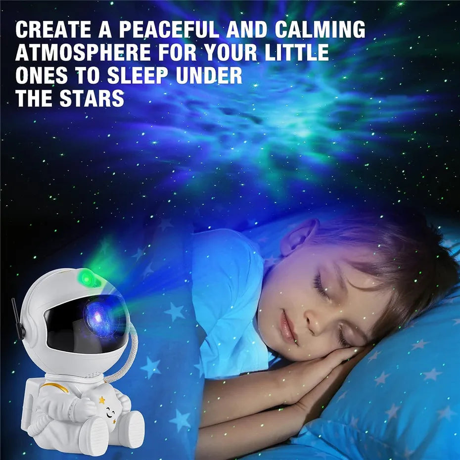 Star Projector Galaxy Night Light Astronaut Space Projector Starry Nebula Ceiling LED Lamp for Bedroom Home Decorative