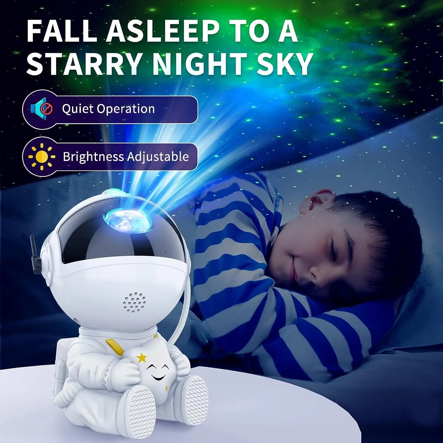 Star Projector Galaxy Night Light Astronaut Space Projector Starry Nebula Ceiling LED Lamp for Bedroom Home Decorative