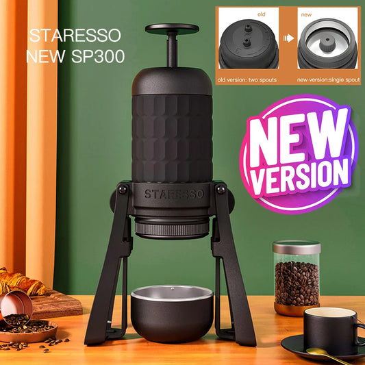 STARESSO Mirage SP300 Plus Portable Espresso Maker Manual Coffee Maker 180ml Coffee Pot Quick Brew Double Shots Creamy