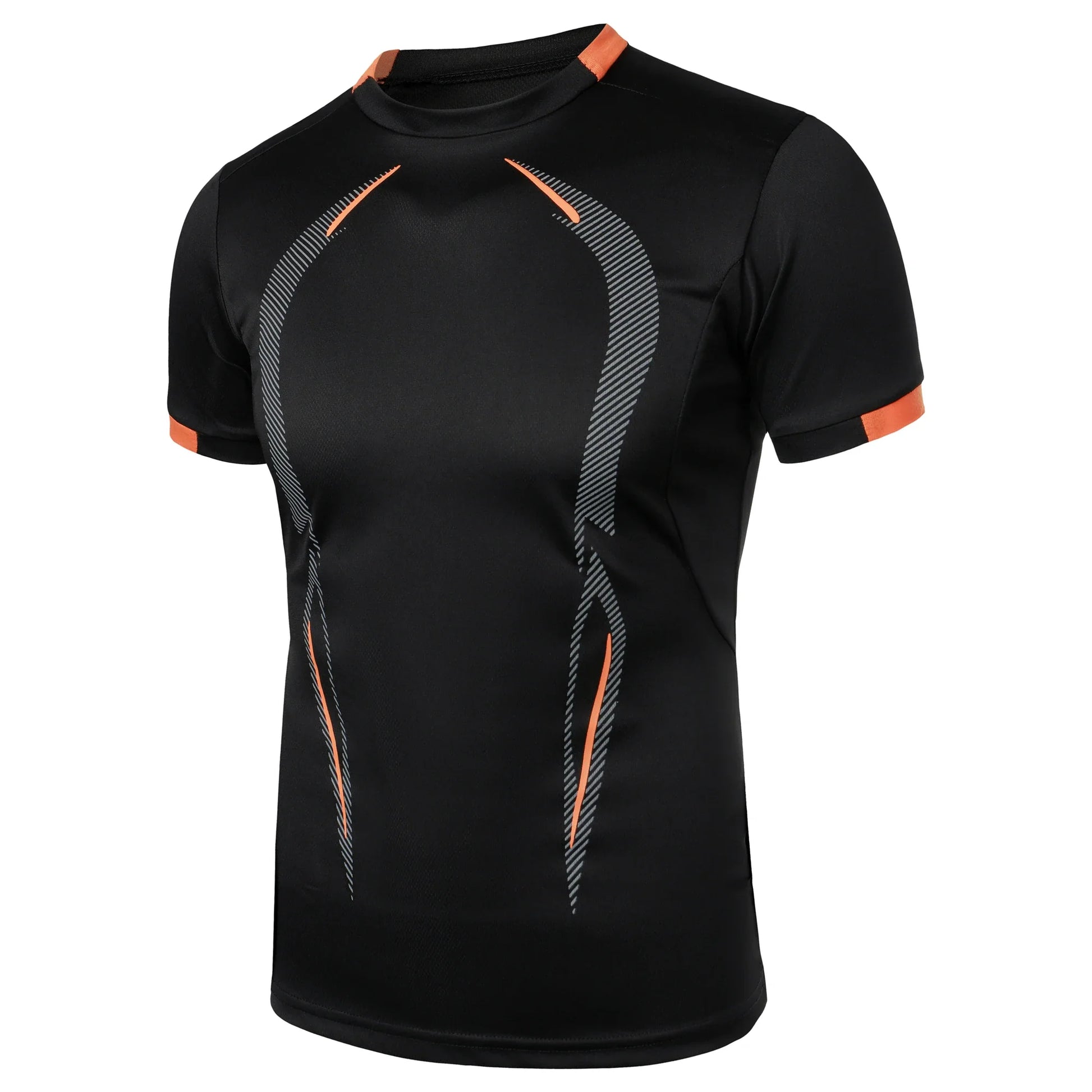 Summer men’s fitness sports training Breathable short sleeve quick drying clothes men’s sports fashion short sleeve