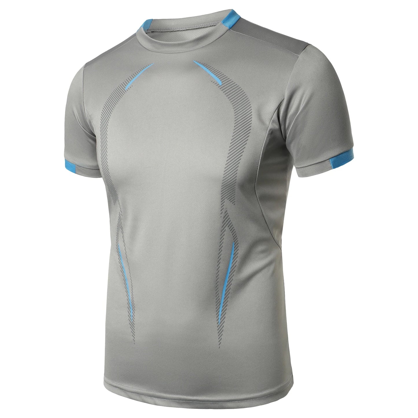 Summer men’s fitness sports training Breathable short sleeve quick drying clothes men’s sports fashion short sleeve