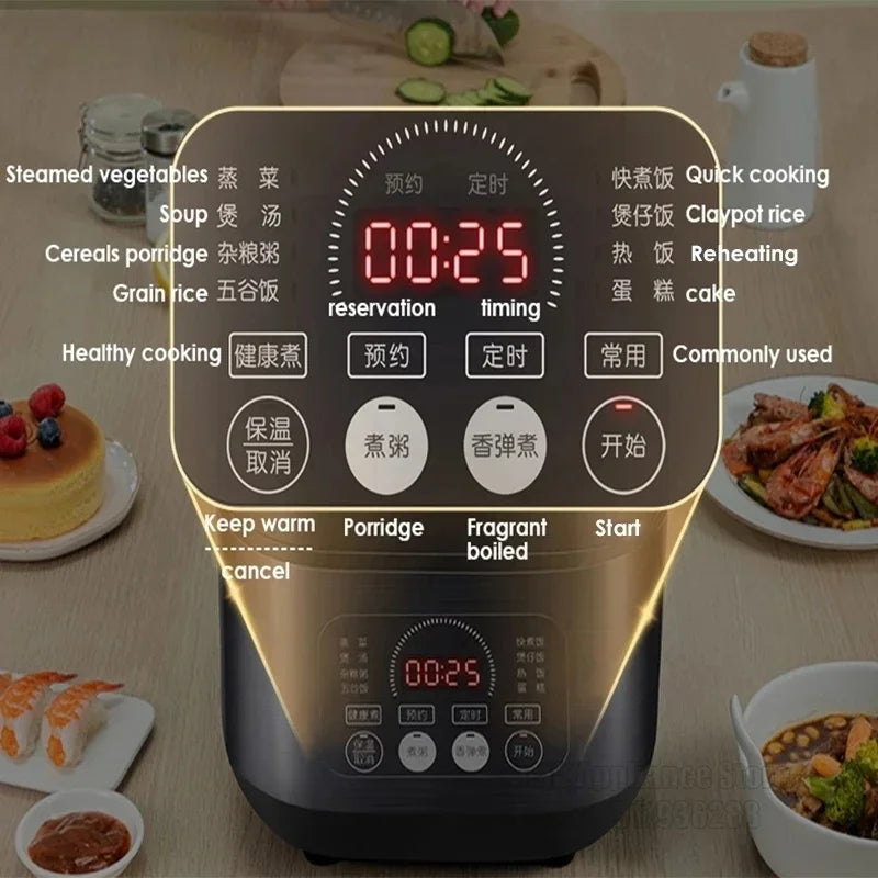 SUPOR 4L Rice Cooker Automatic Household Kitchen Electric Cooking Machine 2-8 People Food Warmer Steamer For Dormitory