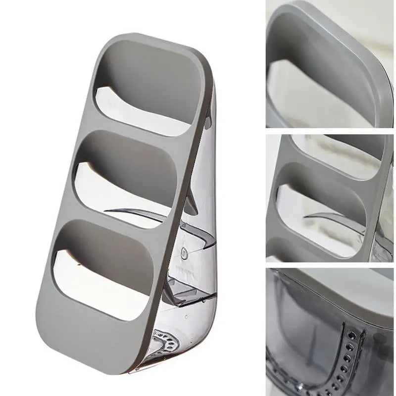 Three-section Slant-insert Design Outdoor Utensil Holder Cutlery Caddy Flatware Spoon Fork Storage Utensil Caddy