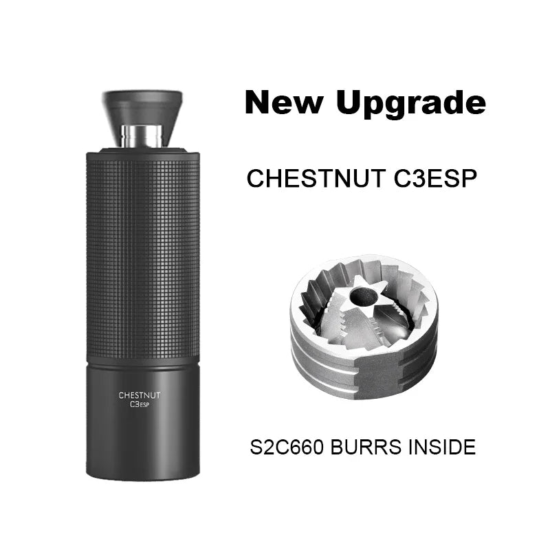 TIMEMORE Chestnut C3S / C3ESP Manual Coffee Grinder Upgrade All-metal Body & Anti-slip Design Portable Grinder S2C Burr