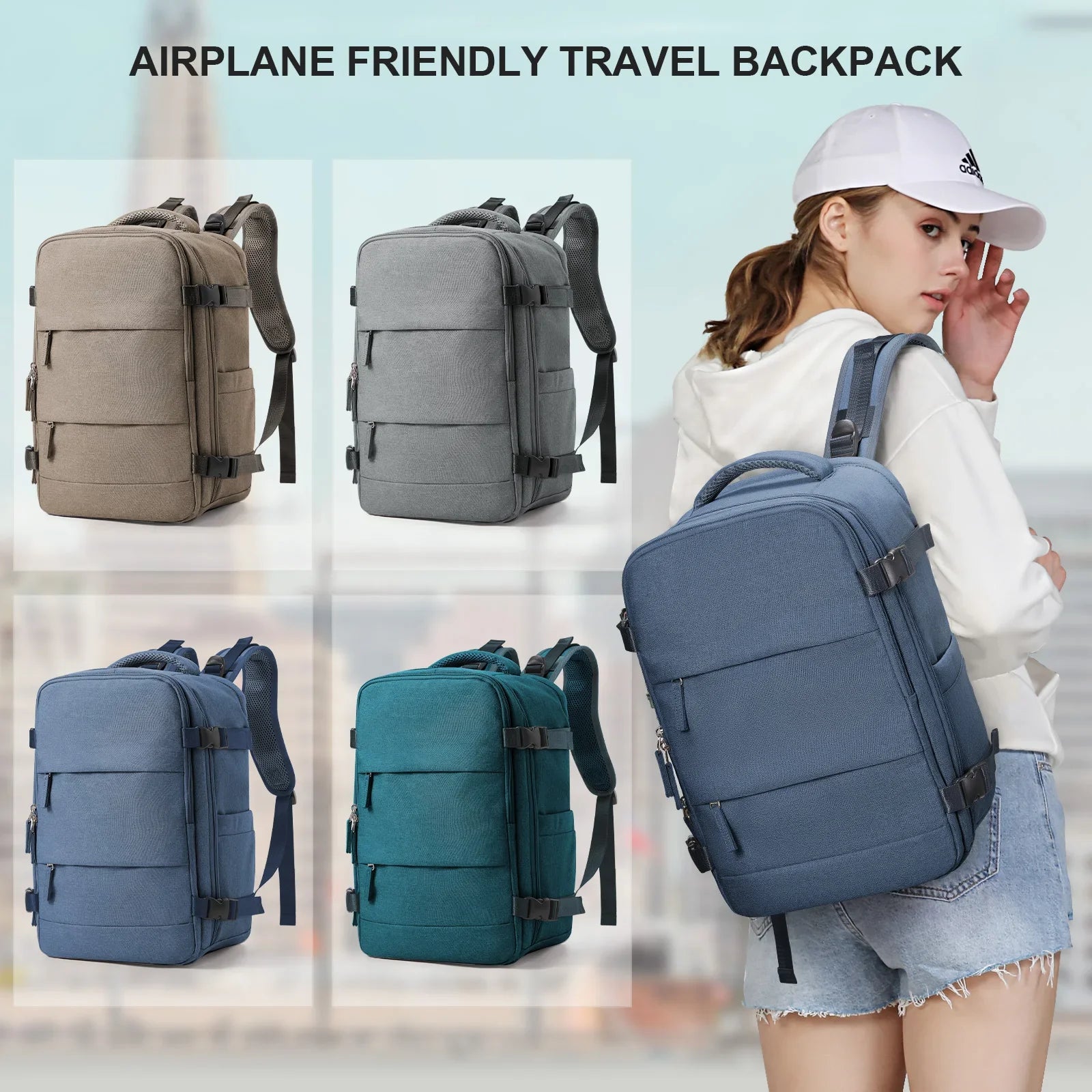 Travel Backpack Short Distance Airplane Ryanair Cabin Bag 40x20x25 Backpack Women Men leisure School Laptop Bag Carry