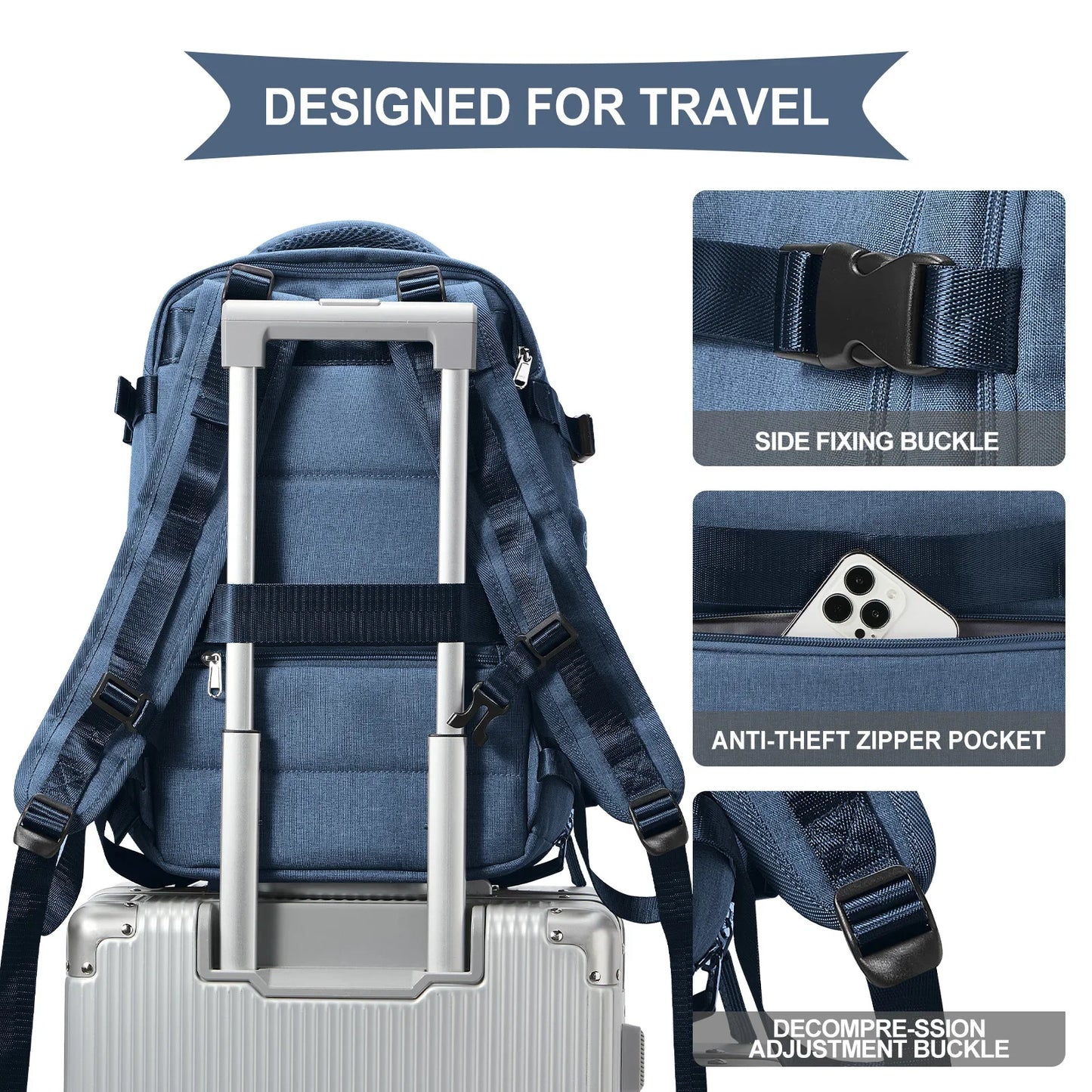 Travel Backpack Short Distance Airplane Ryanair Cabin Bag 40x20x25 Backpack Women Men leisure School Laptop Bag Carry