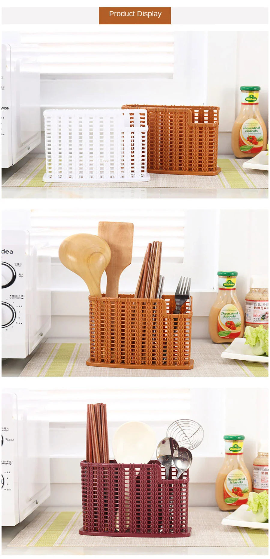 Utensil Drying Racks Knife Stand Drain Rack Cutlery Organizer Spoon Fork Chopstick Holder Kitchenware Tray for Kitchen