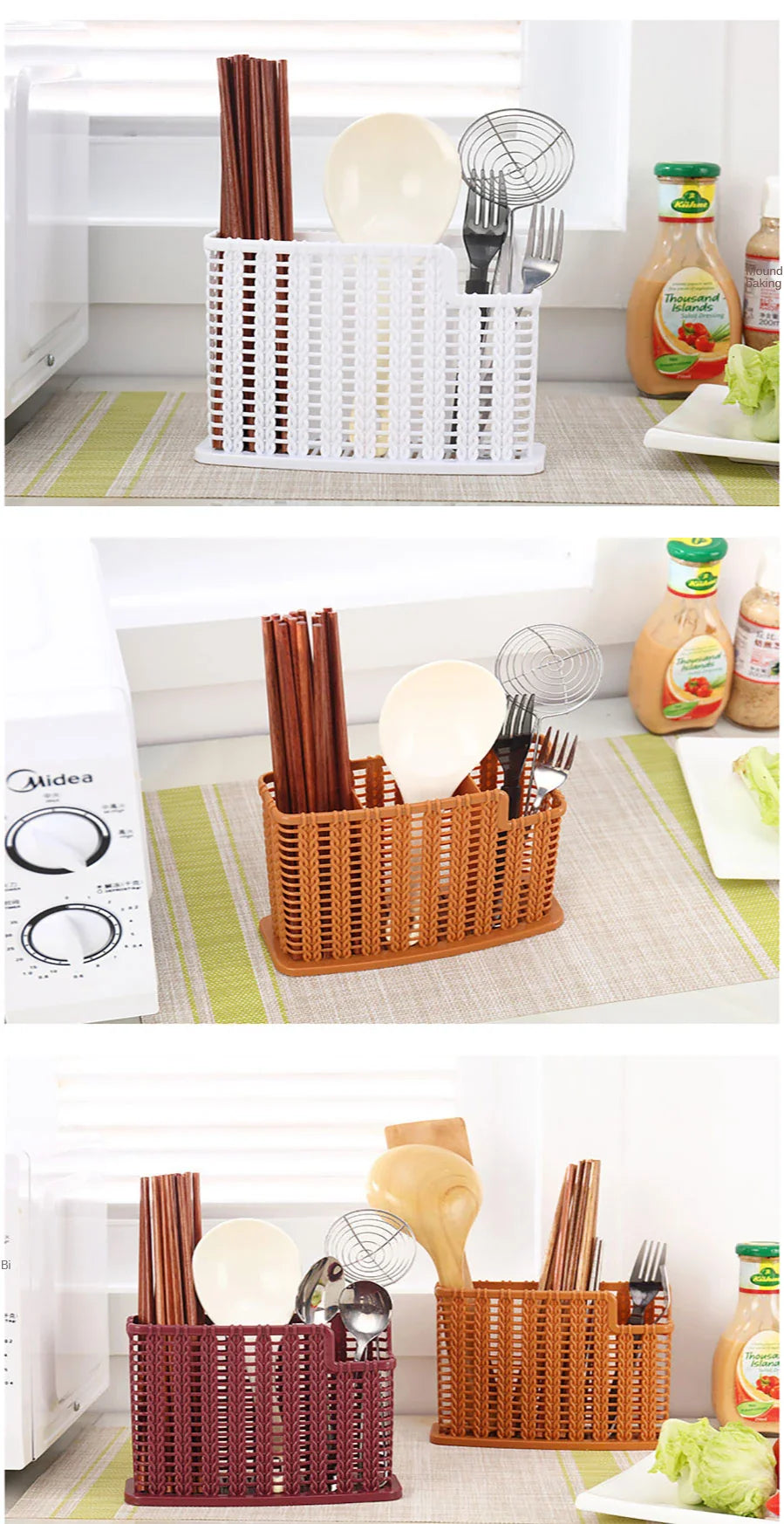 Utensil Drying Racks Knife Stand Drain Rack Cutlery Organizer Spoon Fork Chopstick Holder Kitchenware Tray for Kitchen