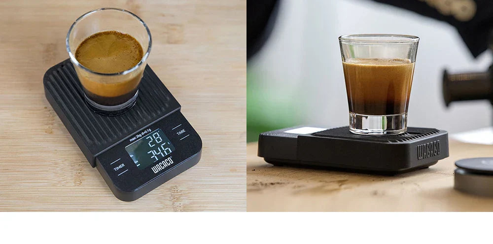 WACACO Exagram Coffee Scale with Timer 0.1g Precise Graduation Portable Pocket Scale with Silicone Pad Batteries