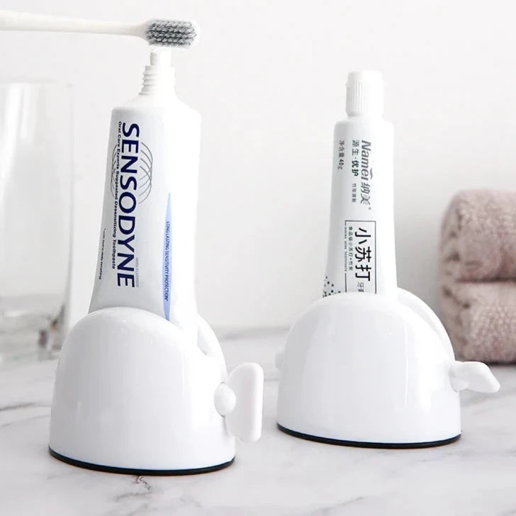 WIKHOSTAR Bathroom Accessories Set Rolling Toothpaste Squeezer Tube Toothpaste Dispenser Cleanser Squeezer Toothpaste