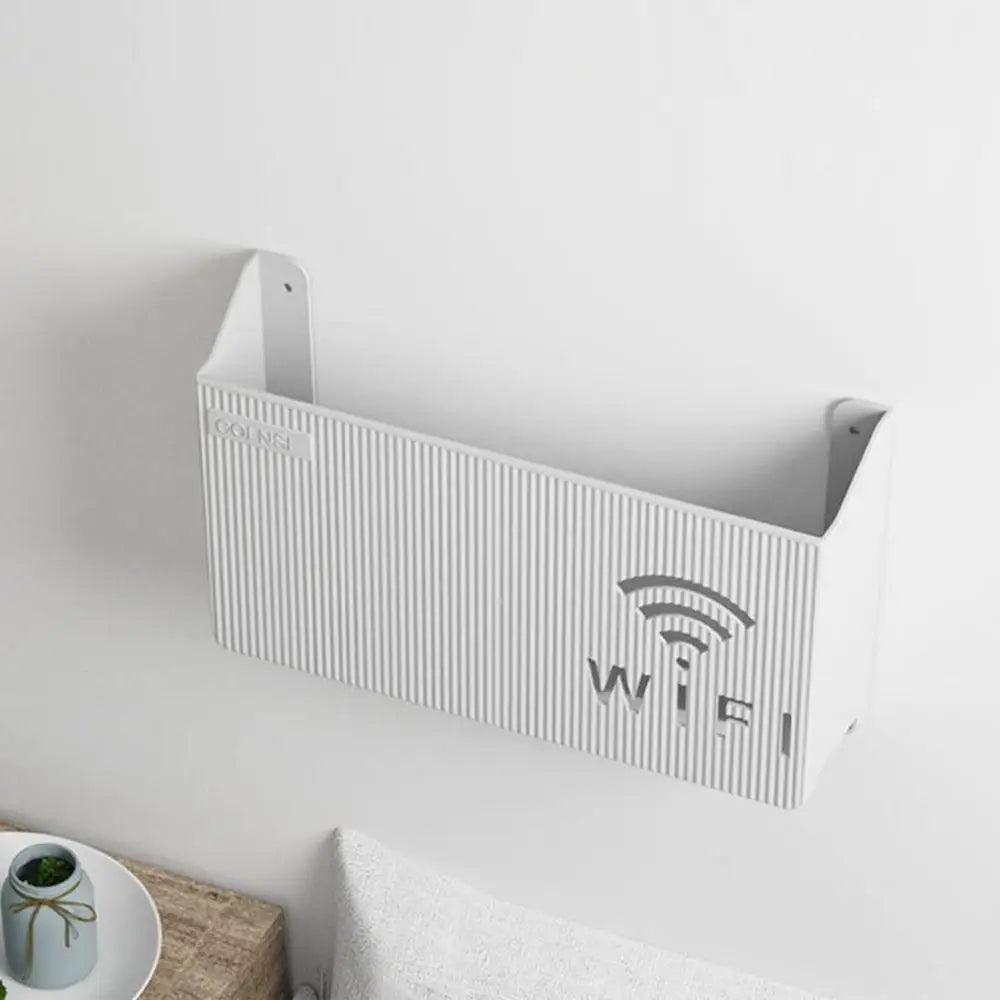 Wireless Wifi Router Storage Box Living Room Socket Wifi Decoration Wall-mounted TV Set-top Box Rack Cable Power