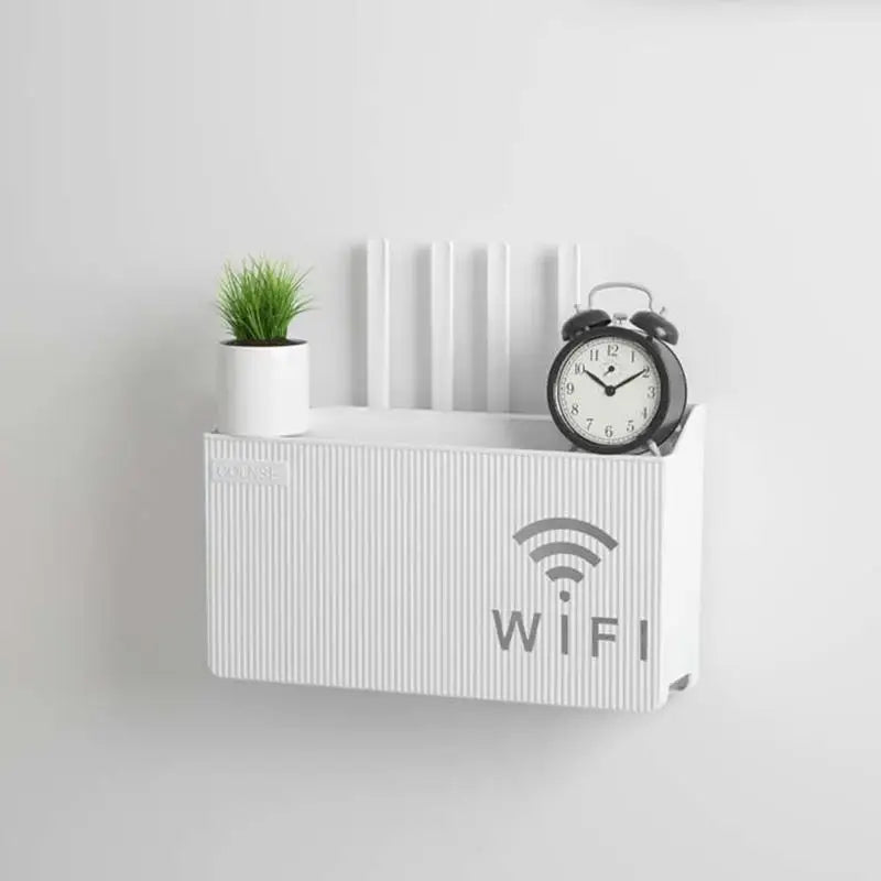 Wireless Wifi Router Storage Box Living Room Socket Wifi Decoration Wall-mounted TV Set-top Box Rack Cable Power