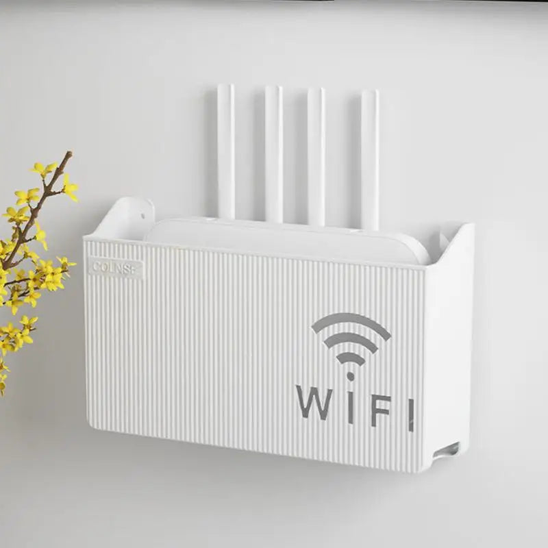 Wireless Wifi Router Storage Box Living Room Socket Wifi Decoration Wall-mounted TV Set-top Box Rack Cable Power