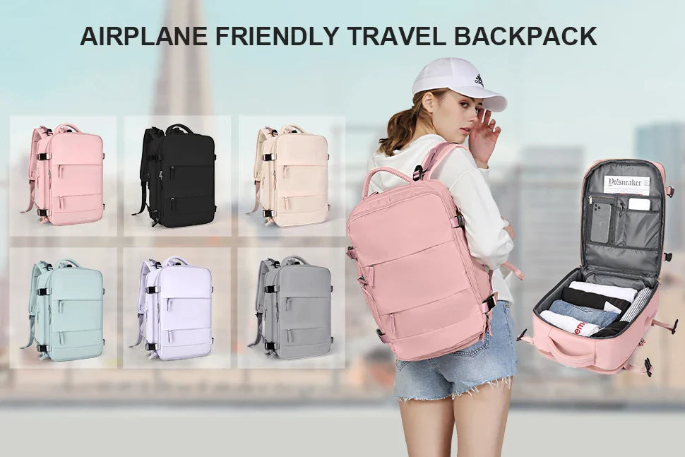 Women Travel Backpack Wizzair Cabin Backpack 40x30x20 Airplane Large Capacity Waterproof Casual Bag Suitcase Laptop