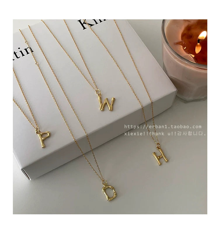 Women’s Niche Design Sterling Silver Letter Necklace